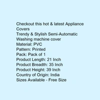 Trendy & Stylish Semi-Automatic Washing machine cover - 5.0