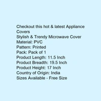 Stylish & Trendy Microwave CoverMaterial - 5.0