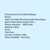 Cake Turntable Revolving Cake Decorating Stand Cake Stand Sugar-Craft, 1 Pieces smoother  - Multi Color - 5.0