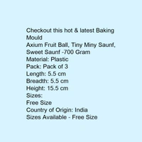 Axium Fruit Ball, Tiny Miny Saunf, Sweet Saunf -700 Gram - 5.0