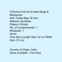 Kids Trolley Bag 18 Inch - 5.0