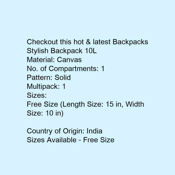 Stylish Backpack 10L - 5.0