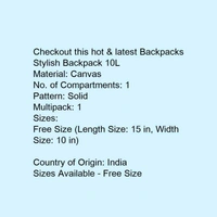 Stylish Backpack 10L - 5.0