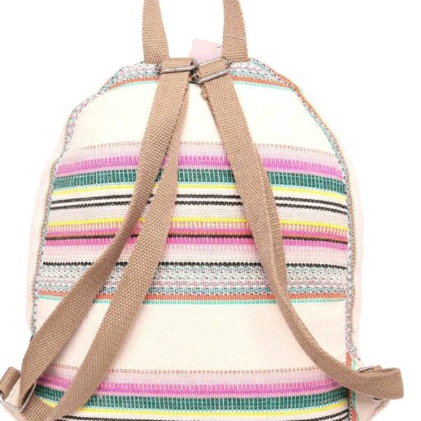 ASTRID MULTI COTTON DHURRY GIRLS BACKPACK MEDIUM SIZE - 5.0