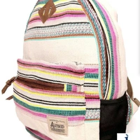 ASTRID MULTI COTTON DHURRY GIRLS BACKPACK MEDIUM SIZE - 5.0