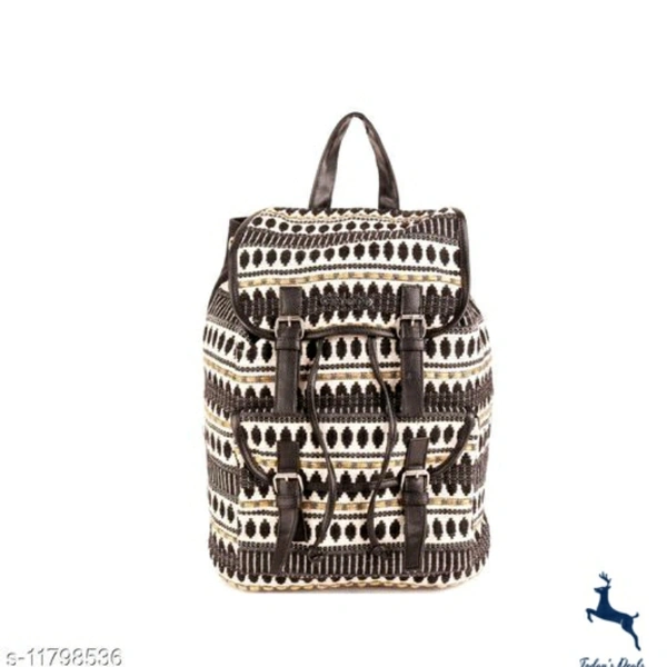 ASTRID MULTI COTTON DHURRY GIRLS BACKPACK MEDIUM SIZE - 5.0