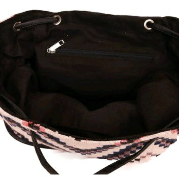 ASTRID MULTI COTTON DHURRY GIRLS BACKPACK MEDIUM SIZE - 5.0