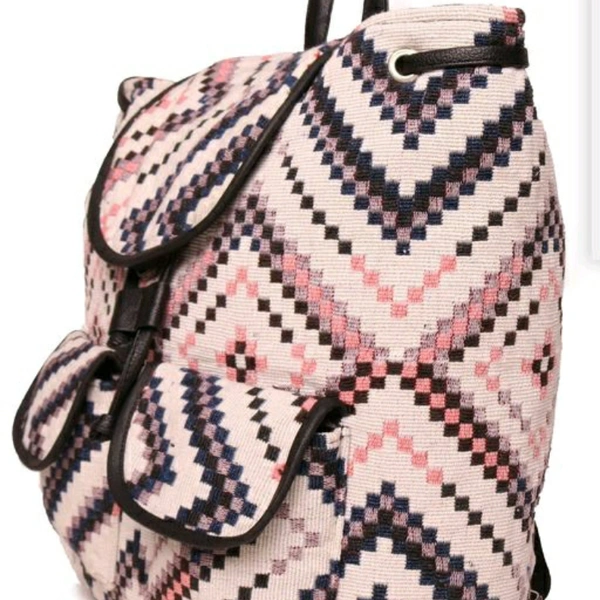 ASTRID MULTI COTTON DHURRY GIRLS BACKPACK MEDIUM SIZE - 5.0