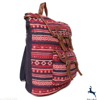 ASTRID MULTI COTTON DHURRY GIRLS BACKPACK MEDIUM SIZE - 5.0