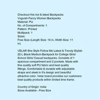 Voguish Fancy Women Backpacks - 5.0