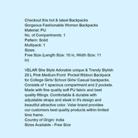 Gorgeous Fashionable Women Backpacks - 5.0