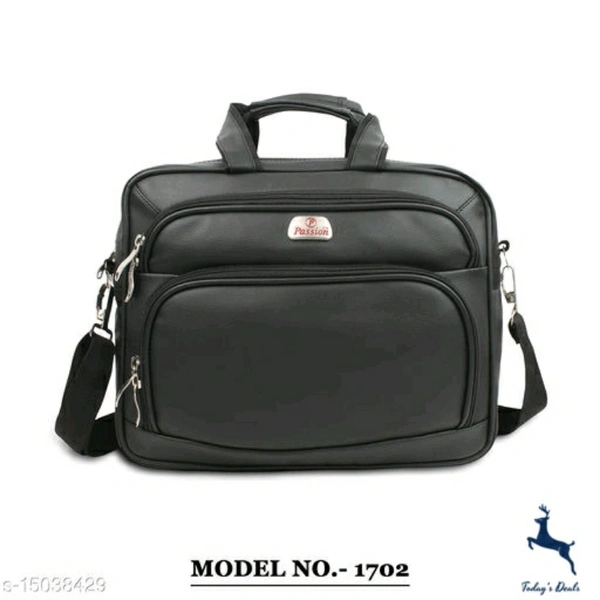 Hotshot Artificial Leather 15.6 inch Laptop Messenger office/business travel Bag for Men and Women - 5.0