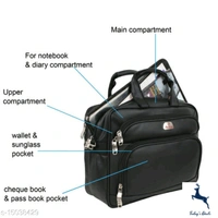 Hotshot Artificial Leather 15.6 inch Laptop Messenger office/business travel Bag for Men and Women - 5.0