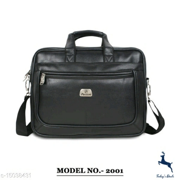 Hotshot Artificial Leather 15.6 inch Laptop Messenger office/business travel Bag for Men and Women - 5.0