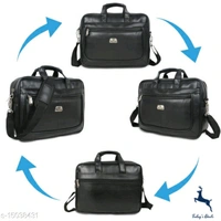 Hotshot Artificial Leather 15.6 inch Laptop Messenger office/business travel Bag for Men and Women - 5.0