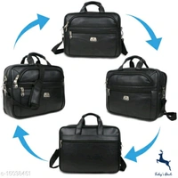 Hotshot Artificial Leather 15.6 inch Laptop Messenger office/business travel Bag for Men and Women - 5.0
