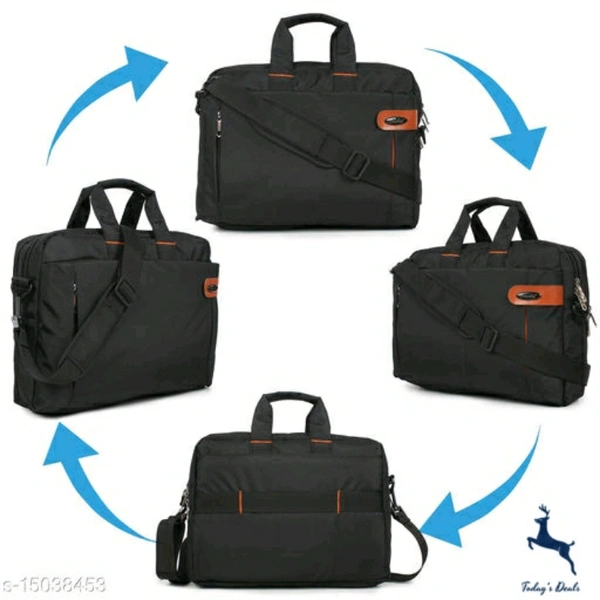 Hotshot Artificial Leather 15.6 inch Laptop Messenger office/business travel Bag for Men and Women - 5.0