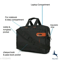 Hotshot Artificial Leather 15.6 inch Laptop Messenger office/business travel Bag for Men and Women - 5.0
