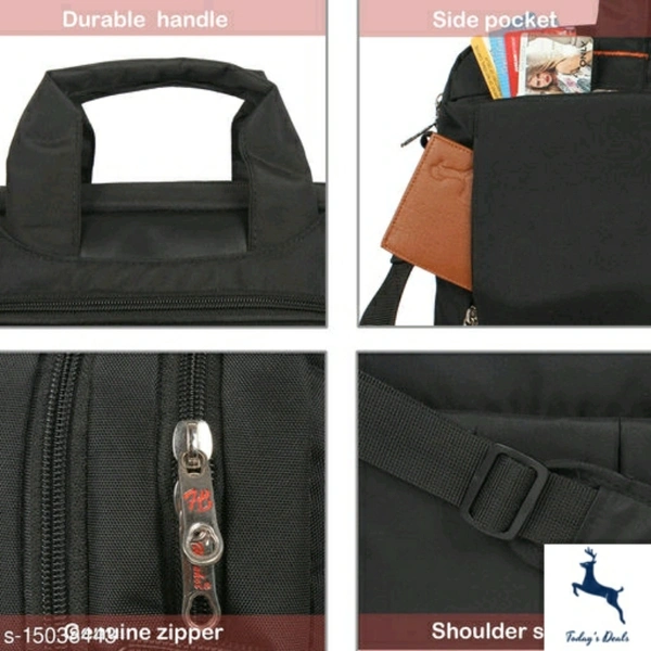 Hotshot Artificial Leather 15.6 inch Laptop Messenger office/business travel Bag for Men and Women - 5.0