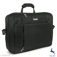 Hotshot Artificial Leather 15.6 inch Laptop Messenger office/business travel Bag for Men and Women - 5.0