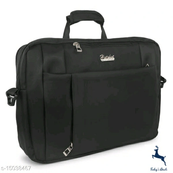 Hotshot Artificial Leather 15.6 inch Laptop Messenger office/business travel Bag for Men and Women - 5.0