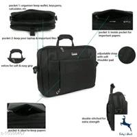 Hotshot Artificial Leather 15.6 inch Laptop Messenger office/business travel Bag for Men and Women - 5.0