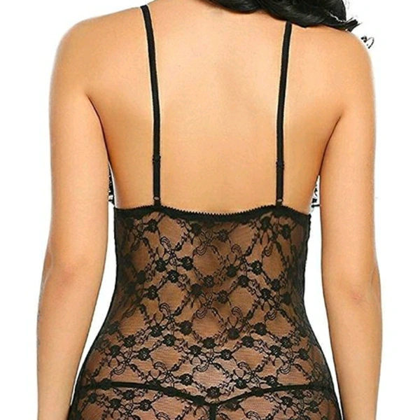 Women's Embroidered Polyester Babydoll - 5.0