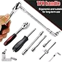 46-in-1 Combination Wrench and Socket Set for All Repair Needs - Mercury