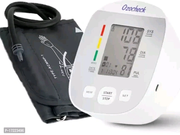 Digital Automatic Blood Pressure Upper Arm Monitor - White