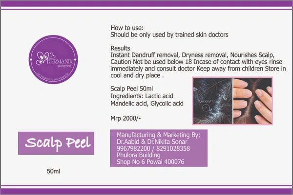 Scalp peel