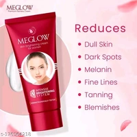 Meglow Skin Brightening Face Cream for Women Pack of 2, 50g - SPF 15 |Paraben Free Formulation with Aloe Vera & Cucumber Extracts and Vitamin E for Soft, Glowing & Radiance SkinName: Meglow Skin Brightening Face Cream for Women Pack of 2, 50g - SPF 15 |Paraben Free Formulation with Aloe Vera & Cucumber Extracts and Vitamin E for Soft, Glowing & Radiance SkinProduct Name: Meglow Ski