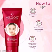Meglow Skin Brightening Face Cream for Women Pack of 2, 50g - SPF 15 |Paraben Free Formulation with Aloe Vera & Cucumber Extracts and Vitamin E for Soft, Glowing & Radiance SkinName: Meglow Skin Brightening Face Cream for Women Pack of 2, 50g - SPF 15 |Paraben Free Formulation with Aloe Vera & Cucumber Extracts and Vitamin E for Soft, Glowing & Radiance SkinProduct Name: Meglow Ski