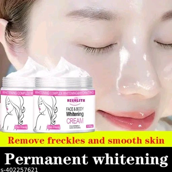 REGOLITH FACE & BODY WHITENING CREAM(240GM) skin Moisturising cream ,Moisturizer Fairness Body And for all skin type (120GM) PACK OF 2Name: REGOLITH FACE & BODY WHITENING CREAM(240GM) skin Moisturising cream ,Moisturizer Fairness Body And for all skin type (120GM) PACK OF 2Product Name: REGOLITH FACE & BODY WHITENING CREAM(240GM) 