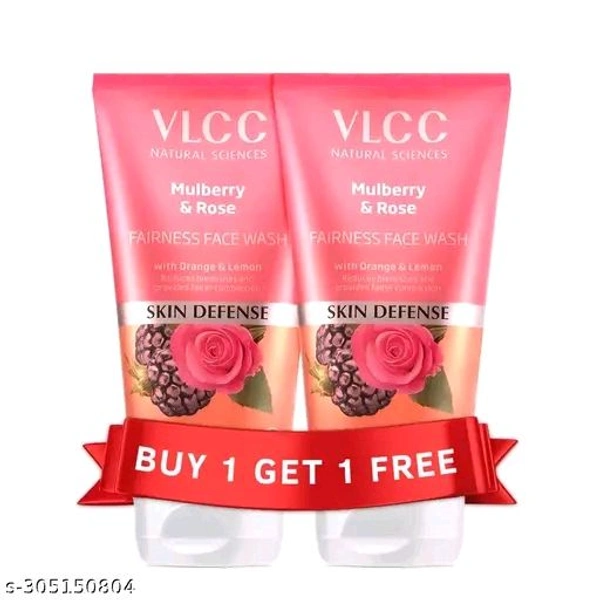 Catalog Name:*VLCC Mulberry & Rose Facewash - 300 ml - Buy One G