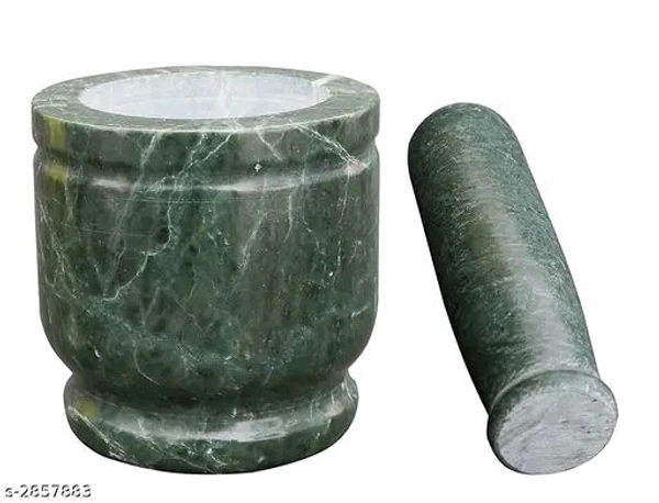 eGharonda, Green Marble Imam Dasta / Spice GrinderName: eGharonda, Green Marble Imam Dasta / Spice GrinderMaterial: MarbleProduct Breadth: 15 CmProduct Height: 10 CmProduct Length: 5.5 CmNet Quantity (N): Pack Of 1Country of Origin: India