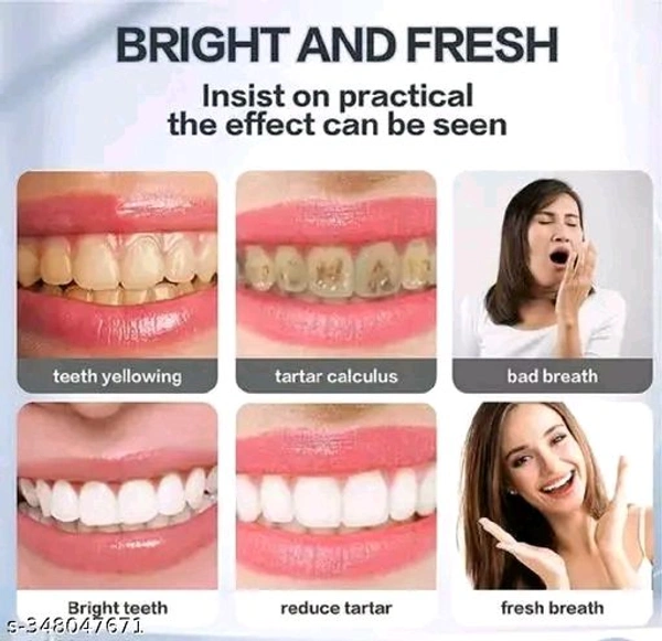 Teeth Whitening Foam Toothpaste Makes You Reveal Perfect & White Teeth, Natural Whitening Foam Toothpaste Mousse with Fluoride Deeply Clean Gums Remove Stains-60mlName: Teeth Whitening Foam Toothpaste Makes You Reveal Perfect & White Teeth, Natural Whitening Foam Toothpaste Mousse with Fluoride Deeply Clean Gums Remove Stains-60mlProduct Name: Teeth Whitening Foam Toothpaste 