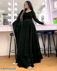 Sharara Georgette clothe wine Name: Sharara Georgette clothe wine Fabric: GeorgetteSleeve Length: Long SleevesPattern: SolidCombo of: SingleSizes:XS, S, M, L, XL, XXLCountry of Origin: India - XS