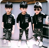 Modern Stylish Boys clothing SetsName: Modern Stylish Boys clothing SetsTop Fabric: CottonBottom Fabric: CottonSleeve Length: Long SleevesTop Pattern: PrintedBottom Pattern: PrintedNet Quantity (N): SingleAdd-Ons: No Add  - 7-8years