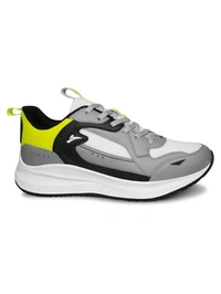 Combit-men Color Block Gray Lece Suport Shoe - 8, Black
