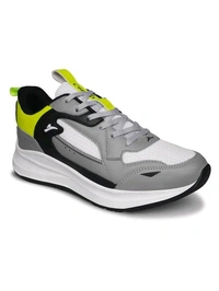 Combit-men Color Block Gray Lece Suport Shoe - 8, Black