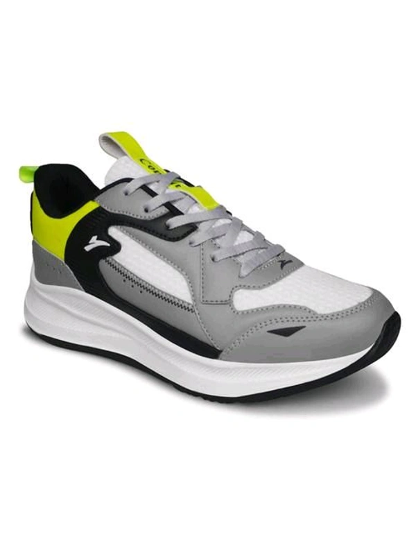 Combit-men Color Block Gray Lece Suport Shoe - 8, Black