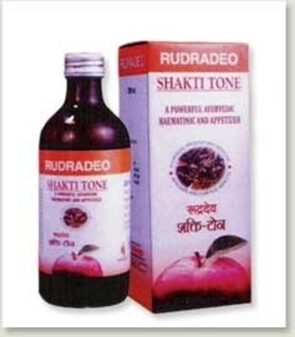 Rudrdev Sakti Ton Syrup bottle – Ayurvedic tonic for strength and stamin - Ayurvedic 100%, BOX