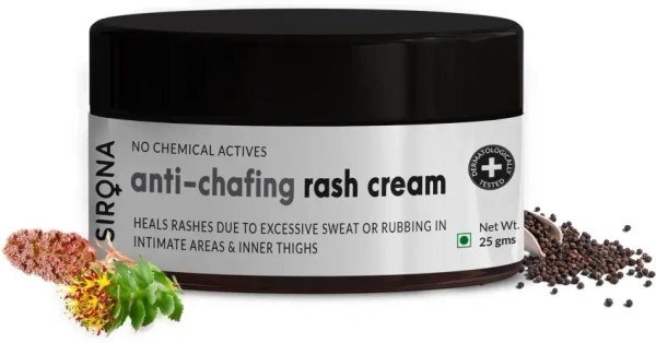 Sirona Natural Anti Chafing Rash Cream, 25g - 25g
