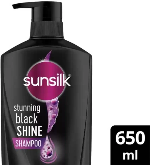 Sunsilk Black Shine Shampoo Stunning, 650ml - 650ml