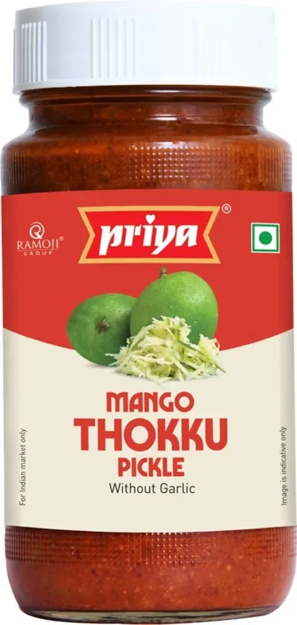 Priya Mango Thokku Pickle Wihout Garlic, 300g - 300g