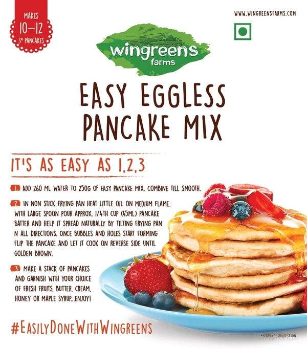 Wingreens Easy Eggless Pancake Mix, 250g