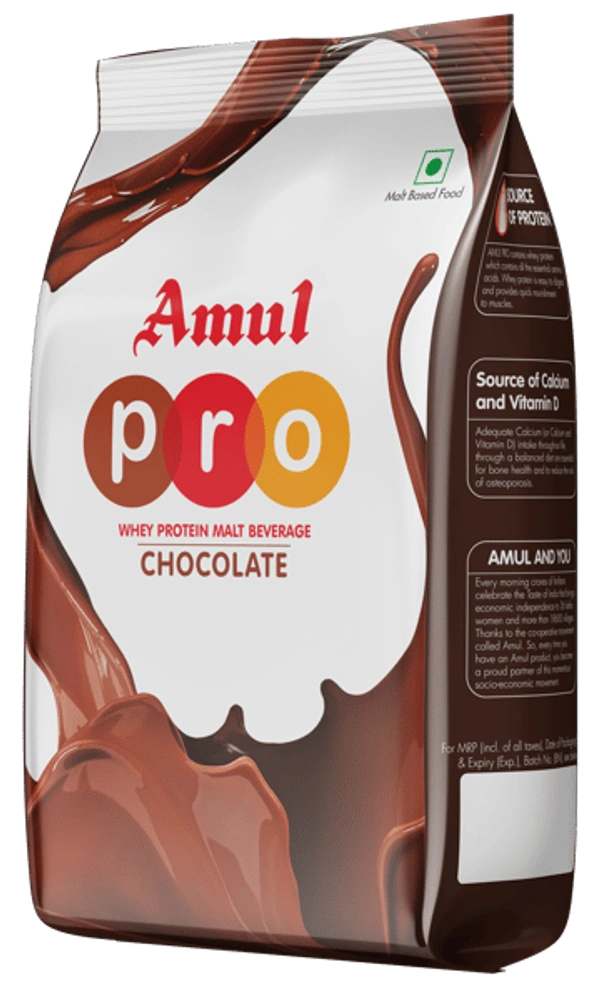 Amul Pro Chocolate 500g Powder Pouch - 500g