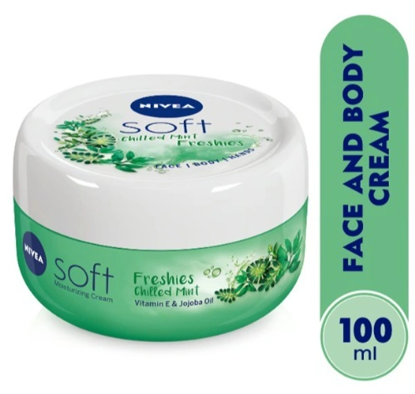 Nivea Soft Moisturizing Cream With Chilled Mint - 100ml - 100ml