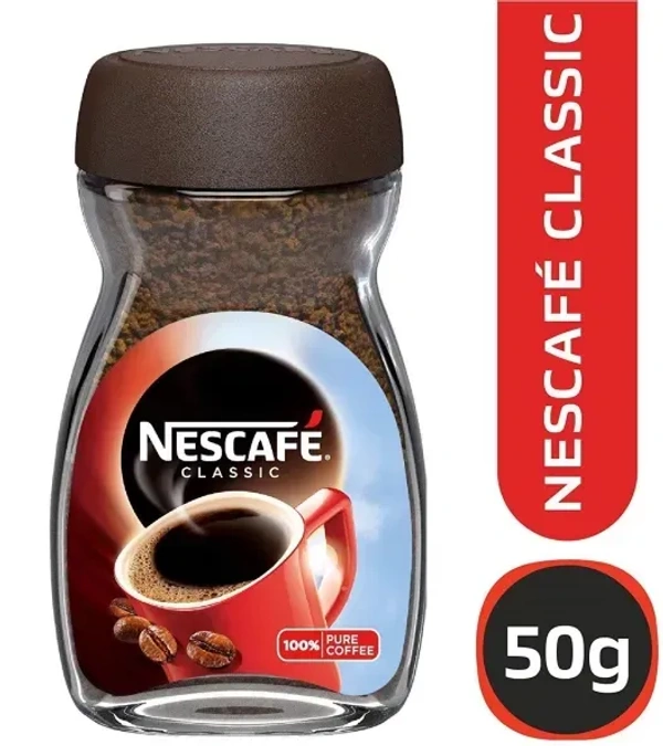 Nescafe Classic Pure Coffee, 50g Bottle - 50g
