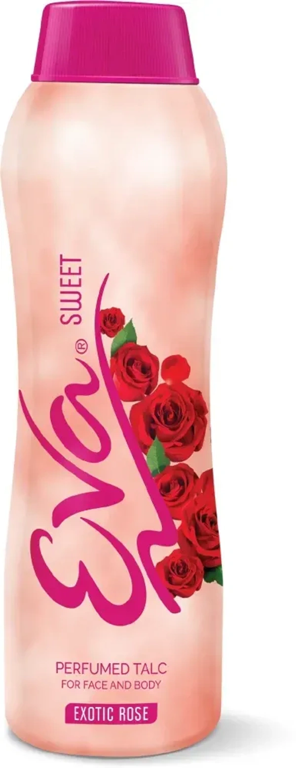 Eva Sweet Perfumed Talc Exotic Rose, 100g - 100g